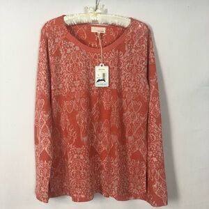 Dept222 DolceVita Long Sleeve Pullover Shirt L NWT